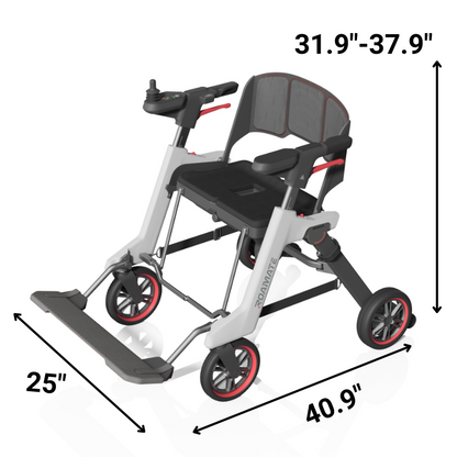 Roamate RMM-01 Electric Wheelchair Dimensions