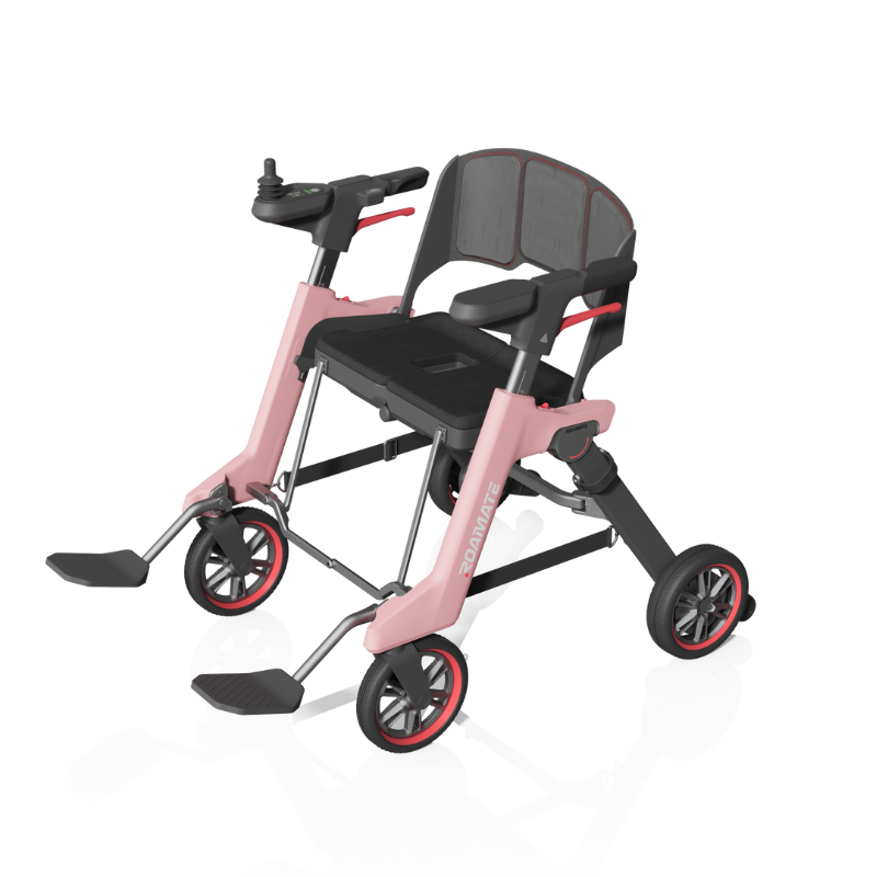 Roamate RMM-01 Folding Electric Wheelchair Pink