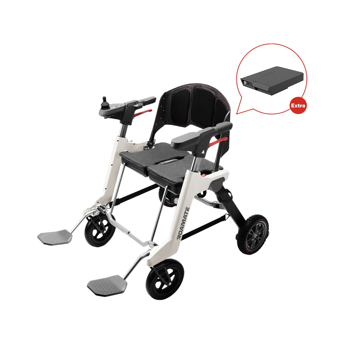 Roamate Travel-Ready Bundle: Mobility Device + Extra Battery